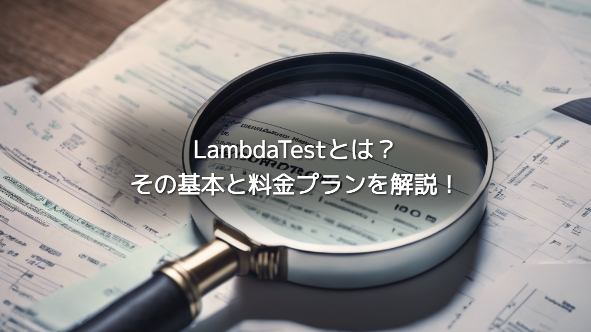 LambdaTestとは？その基本と料金プランを解説！